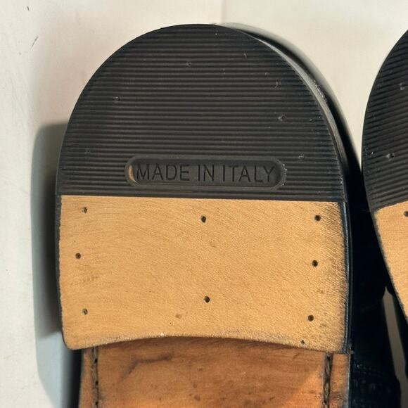 Rancourt & Co. x Ralph Lauren Wingtip Bal Oxford Black Calf Bench Made USA 9 D - Picture 14 of 14